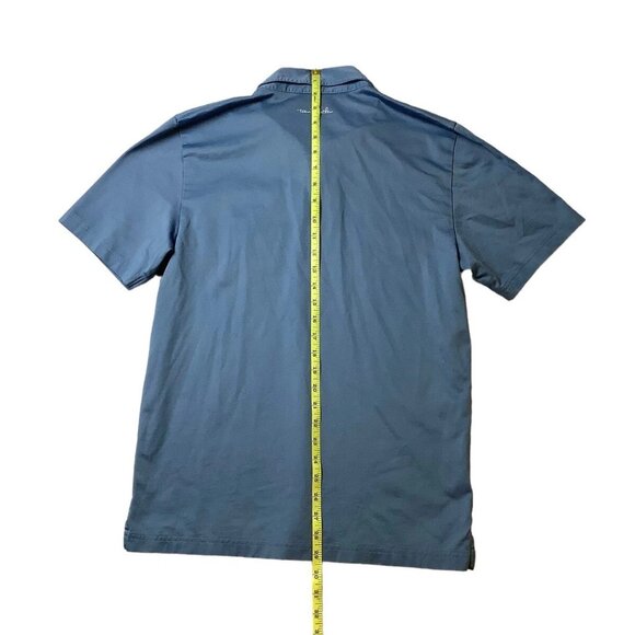 Travis Mathew Blue Pima Cotton Blend Golf Polo Shirt Men's Size M - Picture 8 of 9